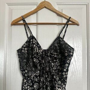 Final Touch Black & White High Low Dress Size Large Made in USA